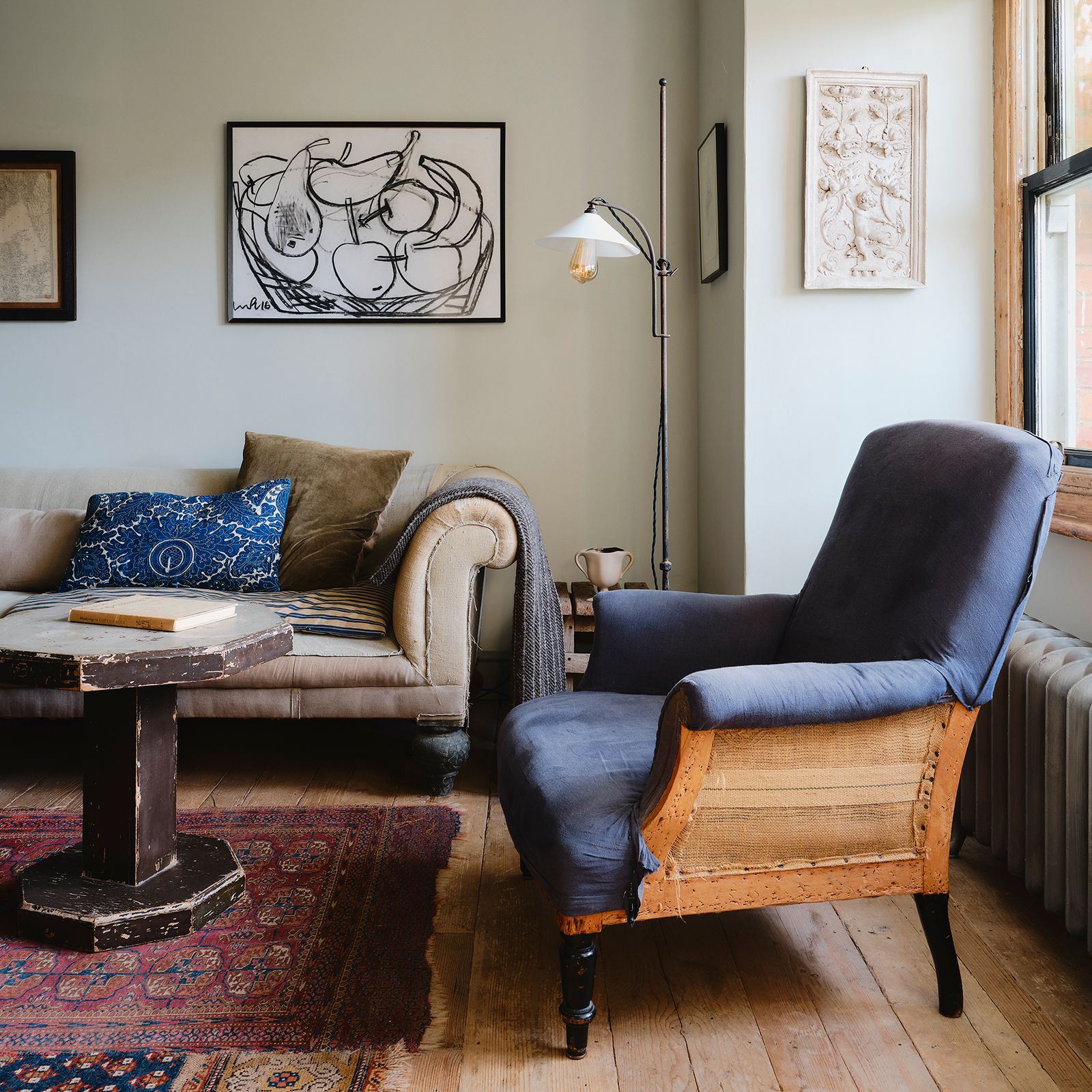 How to upholster with antique textiles without going too Miss Havisham