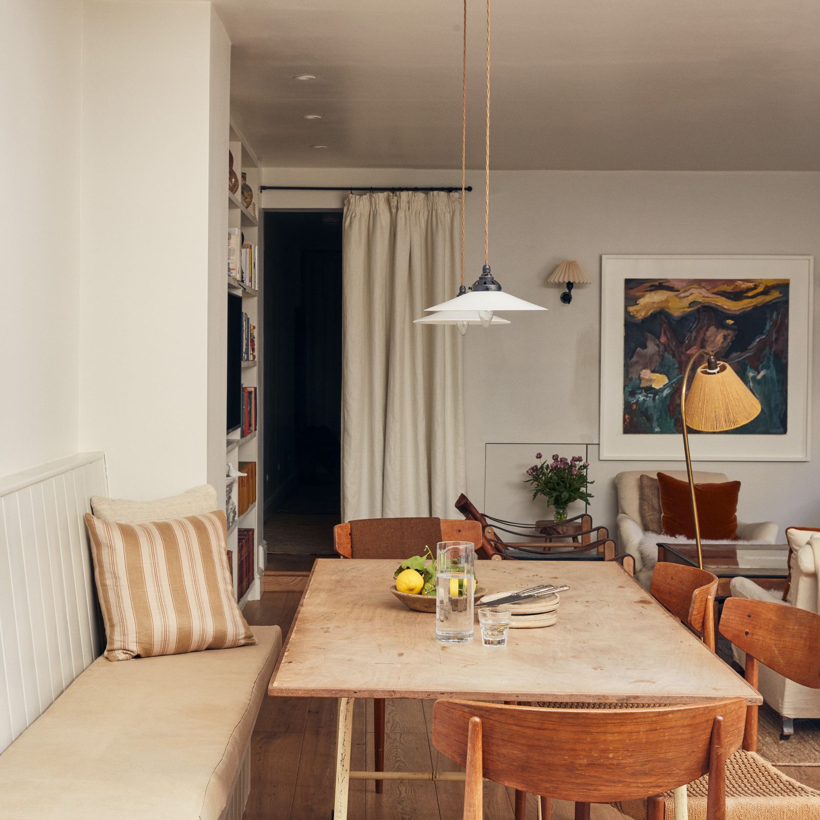 An interior designer's effortlessly light and airy basement flat in London