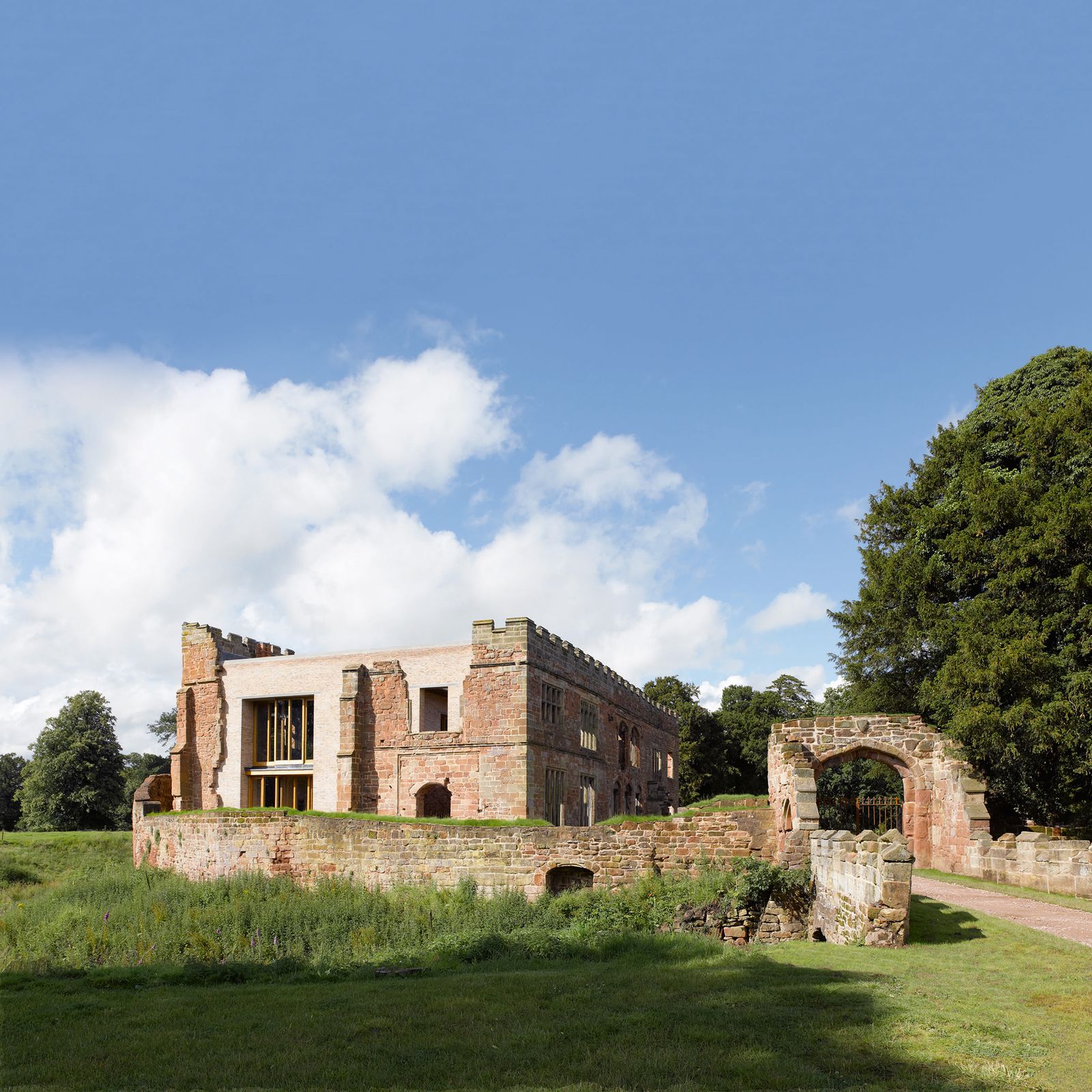 A ruined medieval castle is brought back to life by an extraordinary modern dwelling