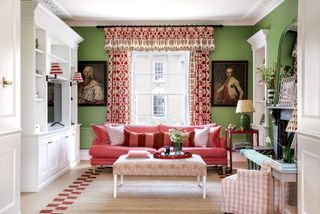 In this house in Bath the walls are painted in ‘Garden by Little Greene feel both traditional and contemporary. Layers...