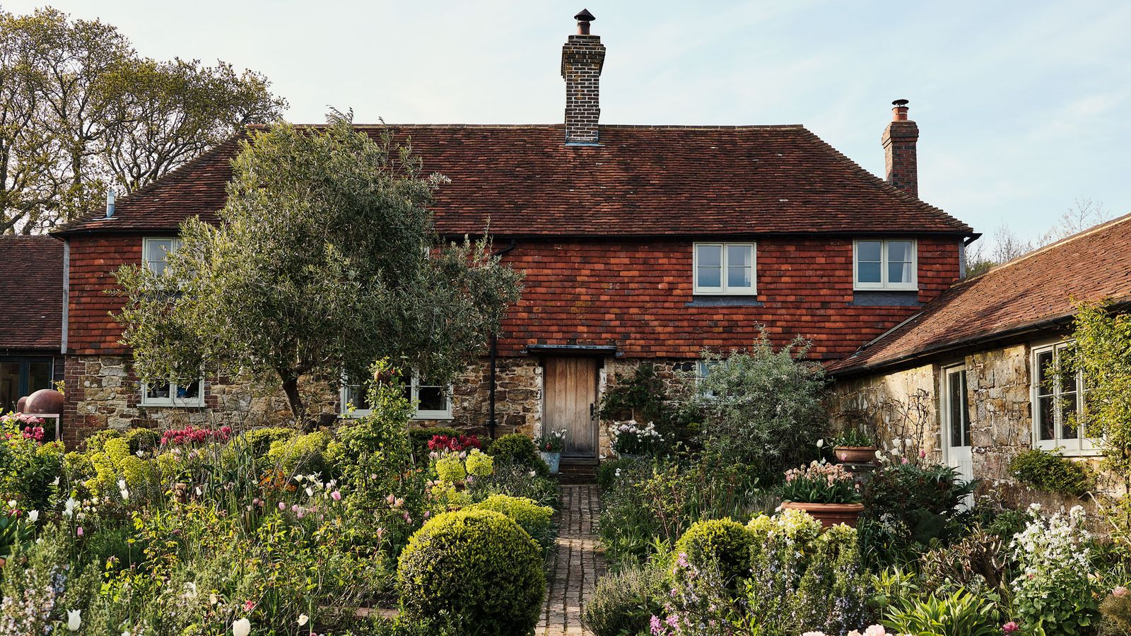 Sarah Raven's East Sussex house and garden, filled with a palette of rich colours