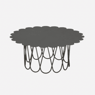 Image may contain Furniture Table Coffee Table Chandelier and Lamp