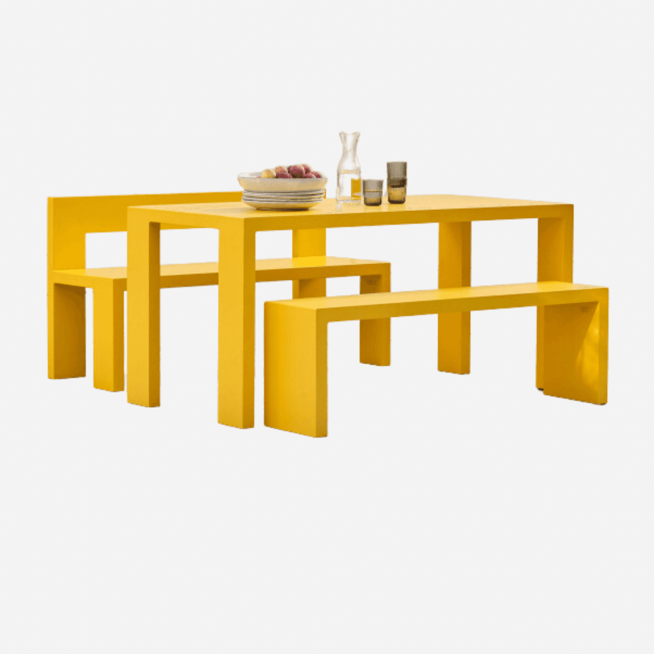 Image may contain: Dining Table, Furniture, Table, Architecture, Building, Dining Room, Indoors, Room, Coffee Table, and Desk